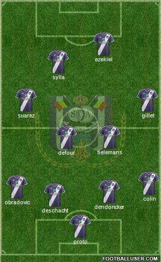 RSC Anderlecht Formation 2015