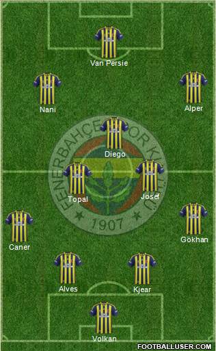 Fenerbahçe SK Formation 2015
