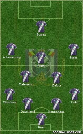 RSC Anderlecht Formation 2015