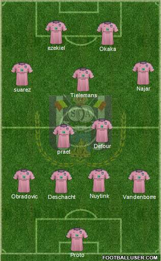 RSC Anderlecht Formation 2015