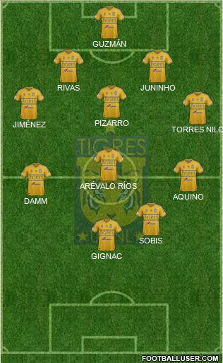 Club Universitario de Nuevo León Formation 2015