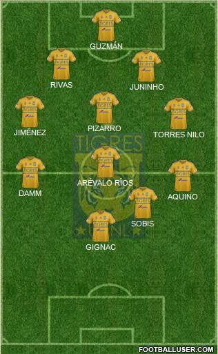 Club Universitario de Nuevo León Formation 2015