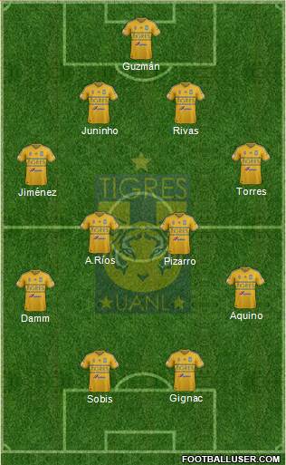 Club Universitario de Nuevo León Formation 2015