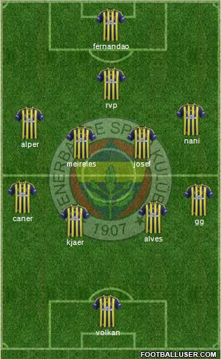 Fenerbahçe SK Formation 2015