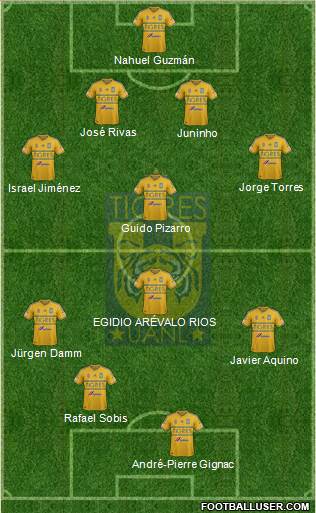 Club Universitario de Nuevo León Formation 2015