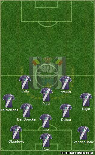 RSC Anderlecht Formation 2015
