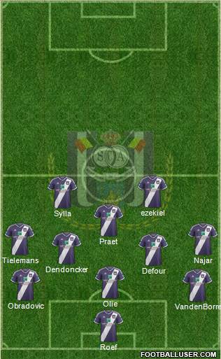 RSC Anderlecht Formation 2015