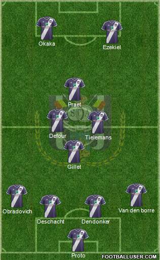 RSC Anderlecht Formation 2015