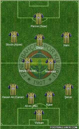 Fenerbahçe SK Formation 2015
