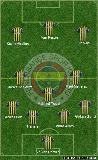 Fenerbahçe SK Formation 2015