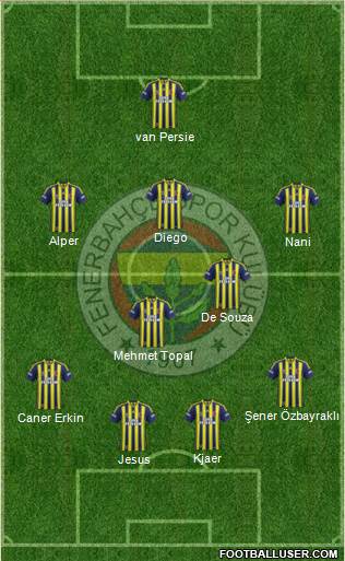 Fenerbahçe SK Formation 2015