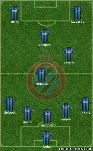 Club Brugge KV Formation 2015