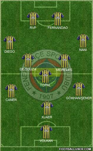 Fenerbahçe SK Formation 2015