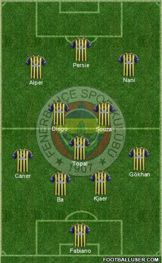Fenerbahçe SK Formation 2015