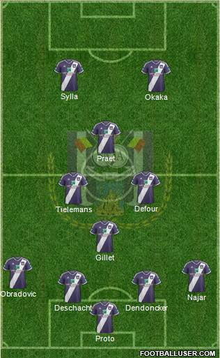 RSC Anderlecht Formation 2015