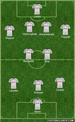 Tottenham Hotspur Formation 2015