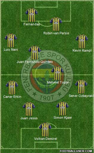 Fenerbahçe SK Formation 2015