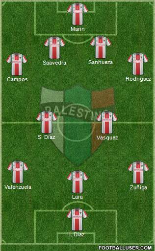 CD Palestino S.A.D.P. Formation 2015