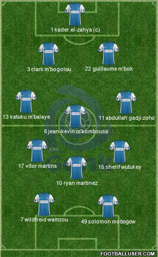 K Racing Club Genk Formation 2015