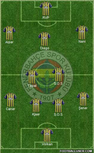 Fenerbahçe SK Formation 2015
