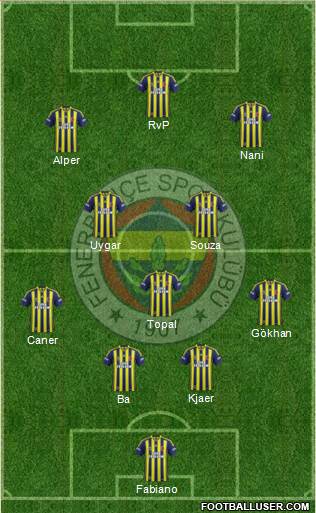 Fenerbahçe SK Formation 2015