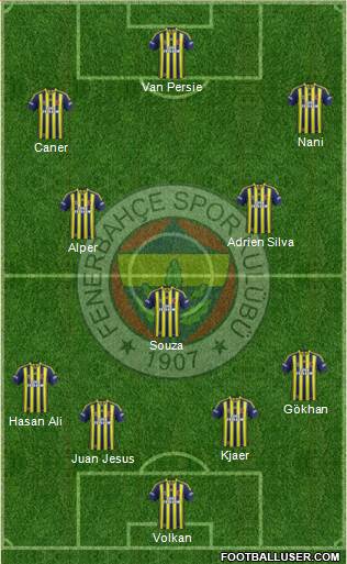 Fenerbahçe SK Formation 2015