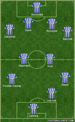 Brighton and Hove Albion Formation 2015