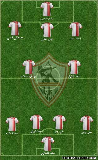 Zamalek Sporting Club Formation 2015