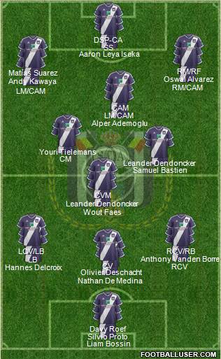RSC Anderlecht Formation 2015