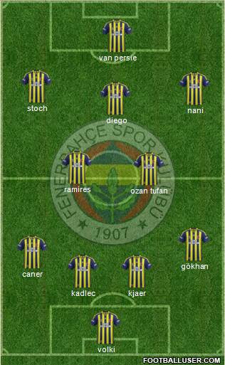 Fenerbahçe SK Formation 2015