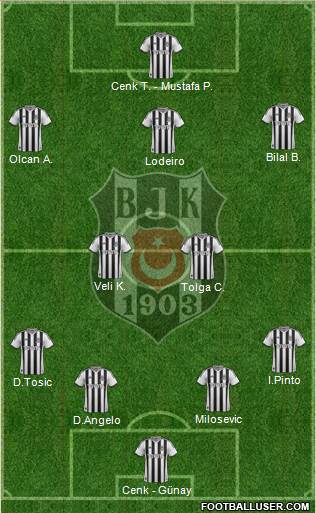 Besiktas JK Formation 2015
