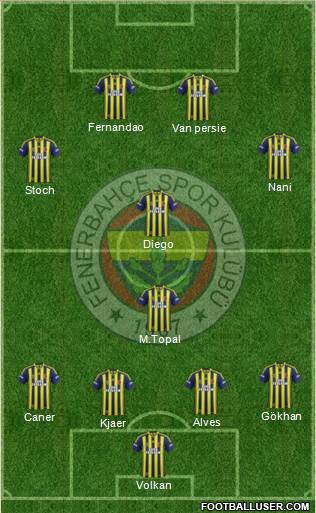 Fenerbahçe SK Formation 2015