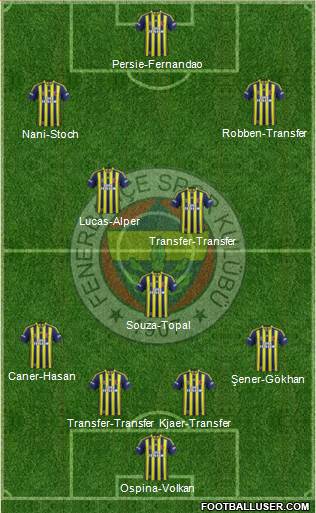Fenerbahçe SK Formation 2015
