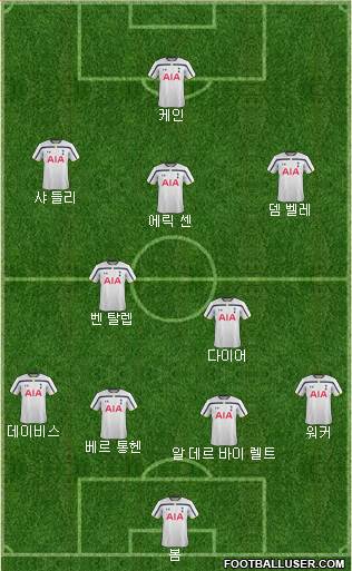 Tottenham Hotspur Formation 2015