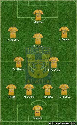 Club Universitario de Nuevo León Formation 2015