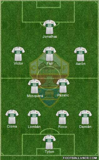 Elche C.F., S.A.D. Formation 2015