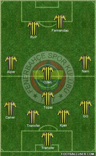 Fenerbahçe SK Formation 2015