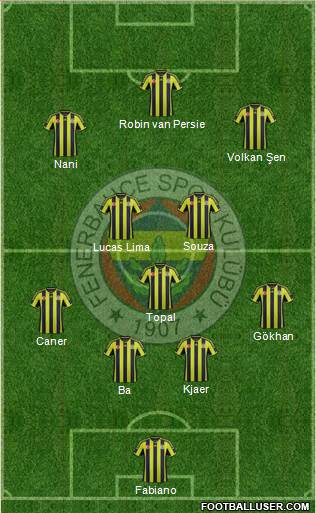 Fenerbahçe SK Formation 2015