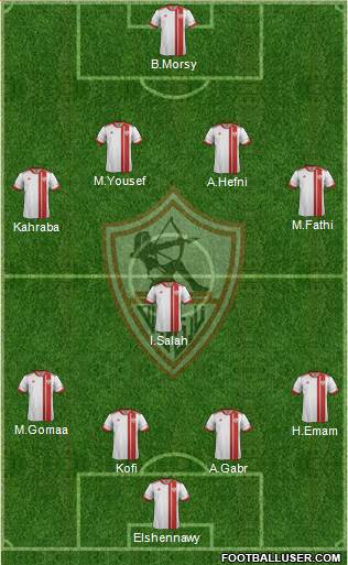 Zamalek Sporting Club Formation 2015