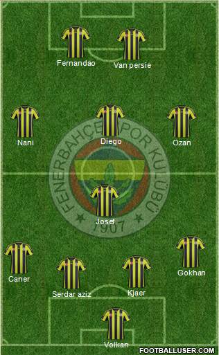 Fenerbahçe SK Formation 2015