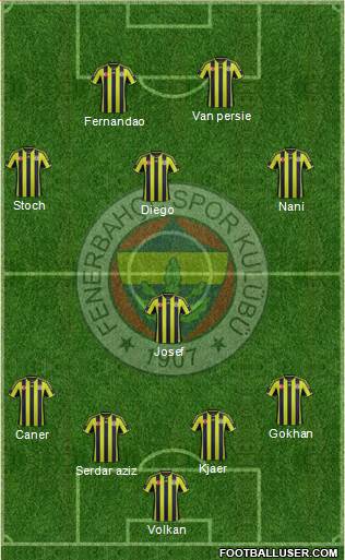 Fenerbahçe SK Formation 2015