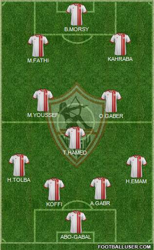 Zamalek Sporting Club Formation 2015