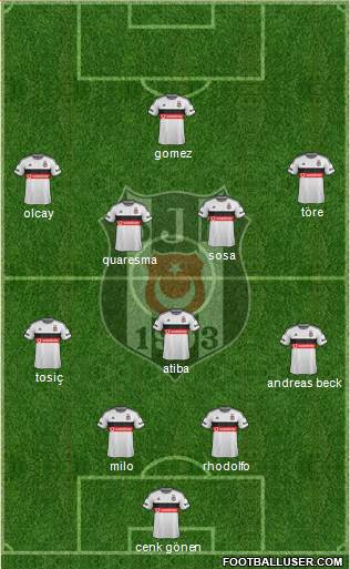 Besiktas JK Formation 2015