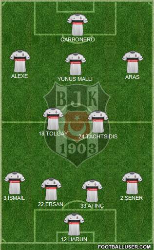 Besiktas JK Formation 2015
