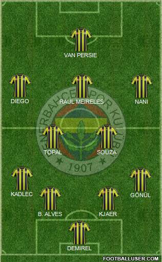 Fenerbahçe SK Formation 2015