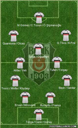Besiktas JK Formation 2015