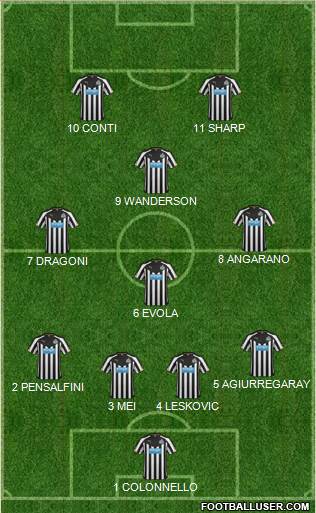 Newcastle United Formation 2015