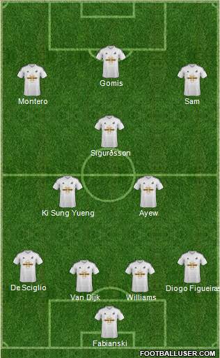 Swansea City Formation 2015