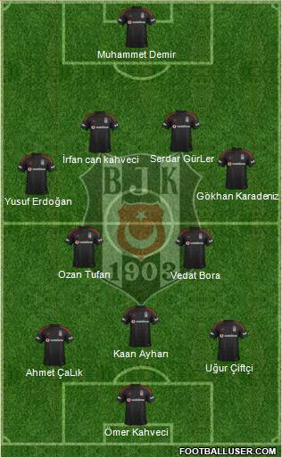 Besiktas JK Formation 2015