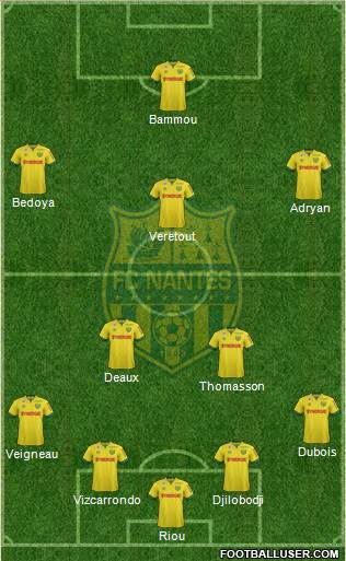 FC Nantes Formation 2015